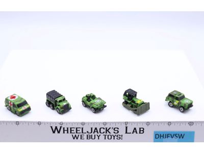 Lot of 5 Military Vehicle Micro Machines 1987-89 Galoob Vintage