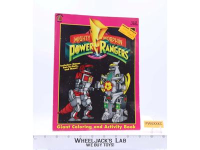 Power Rangers Giant Coloring & Activity Book 1994 Honey Bear Books