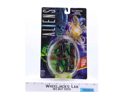 Scorpion Alien W/ Comic Aliens 1992 Kenner Action Figure NEW MOSC SEALED