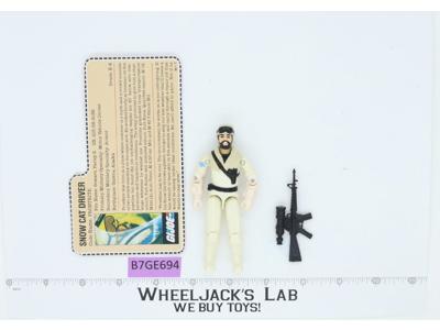 Frostbite V1 RED CARD BACK 100% Complete G.I Joe 1985 Hasbro Vintage Figure