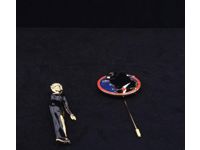 Lot of 2 Dick Tracy Character Pins Breathless Mahoney & Dick Tracy 1990 Disney