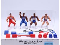 Lot of 4 American Gladiators 1991 Mattel Vintage Action Figures + Accessories