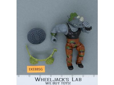 Rocksteady SOFT HEAD Teenage Mutant Ninja Turtles TMNT 1988 Playmates Vintage