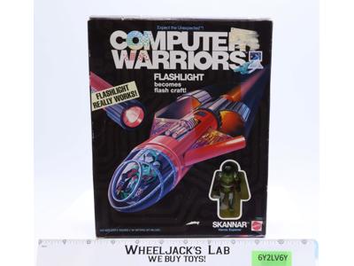 Flashlight W/ Skannar Computer Warriors 1989 Mattel Action Figure NEW SEALED