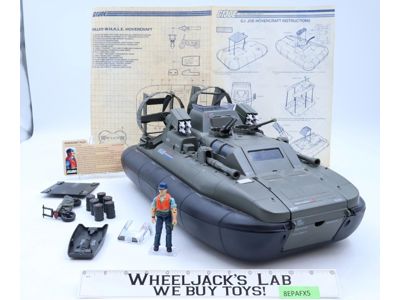 Killer W.H.A.L.E. Hovercraft W/ Cutter 100% Complete UNBROKEN GI Joe 1984 Hasbro