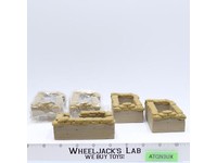 Lot of 5 Barricades Pill Boxes CTS Toy Soldier Hard Plastic Diorama Accessories