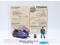 Piranha W/ Sly Rax 100% Complete M.A.S.K. 1985 Kenner Action Figure Vehicle