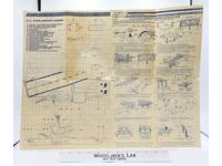 USS Flagg Aircraft Carrier 1985 Original Instructions / Blueprints G.I. Joe
