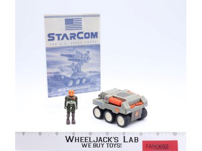 M-6 Railgunner W/ Rick Ruffing Starcom 1986 Coleco Action Figure Vehicle