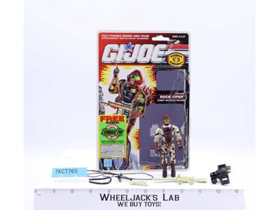 Rock-Viper V1 100% Complete W/Cardback 1990 GI Joe Vintage Hasbro Figure