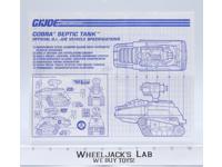 Septic Tank 1991 ORIGINAL Instructions/ Blueprints G.I. Joe Hasbro Action Figure