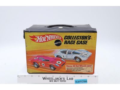 48 Car Collector's Race Case W/Trays Hot Wheels 1969 Mattel Vintage Storage Case