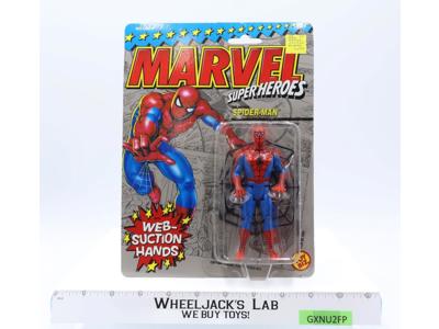 Spider-Man Web Suction Hands Marvel Comics Super Heroes 1990 MOSC Toybiz