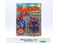 Spider-Man Web Suction Hands Marvel Comics Super Heroes 1990 MOSC Toybiz