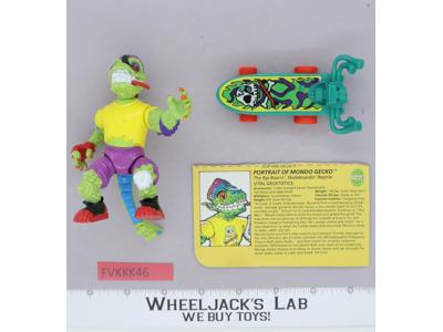 Mondo Gecko 100% Complete Teenage Mutant Ninja Turtle TMNT Playmates 1990 Figure