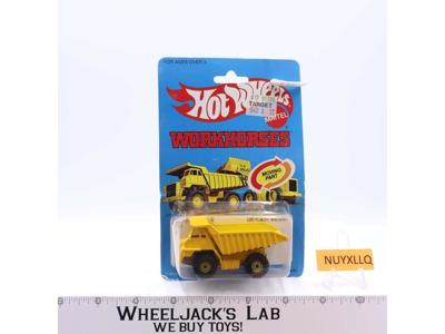 CAT Dump Truck YELLOW #1171 Hot Wheels Workhorses Mattel 1979 Vintage NEW MOSC