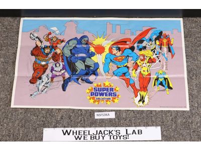 Super Powers Poster DC Comics 1984 Kenner 18"x11 Vintage