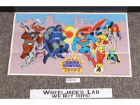 Super Powers Poster DC Comics 1984 Kenner 18"x11 Vintage
