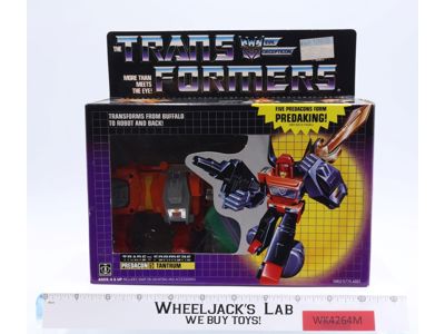 Tantrum METAL W/ Box 100% Complete 1986 Vintage Hasbro G1 Transformers Figure