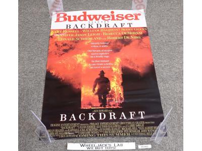 Budweiser Salutes Backdraft Kurt Russell Original 1991 Movie Poster 36 x 24