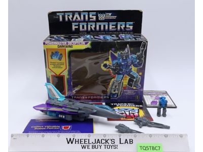 Powermaster Darkwing 100% Complete W/Box & Insert Vintage G1 Transformers Figure