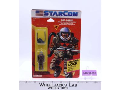 SGT. Borek Starcom 1986 Coleco NEW MOSC Vintage Action Figure