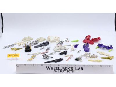 Lot #3 of Accessories Parts Weapons Guns Missiles Vintage G1 Transformers 1984