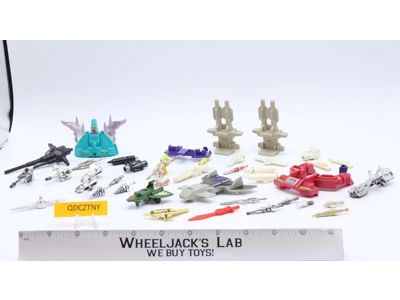 Lot #2 of Accessories Parts Weapons Guns Missiles Vintage G1 Transformers 1984