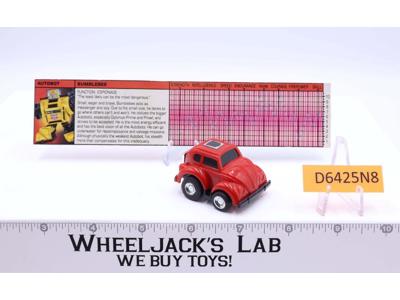 Bumblebee Red 100% Complete NEAR MINT 1985 G1 Transformers Hasbro Action Figure