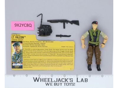 Lt. Falcon V2 Night Force Complete G.I. Joe 1988 Hasbro Vintage Action Figure