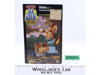 Staks BLUE VARIANT 100% Complete W/Box 1984 Super Gobots Go-Bots Bandai Tonka