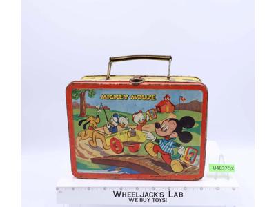 Mickey Mouse Metal Lunchbox 1954 Walt Disney Prooductions