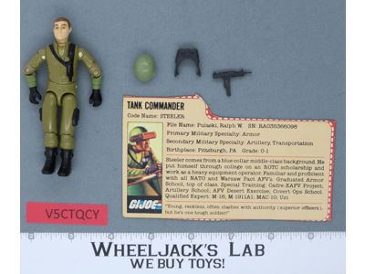 Steeler V1.5 100% Complete G.I. Joe 1983 Hasbro Vintage Action Figure
