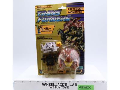 Slog Pretender Monsters 1989 Vintage Hasbro G1 Transformers Figure MOSC