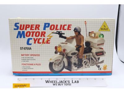 ST-8700A Super Police Motor Cycle Highway Patrol 1980s Sun Ta Vintage Vehicle