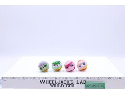 Lot of 4 Madballs KO Monster Head Vending Prize Bouncy Balls VTG 1980’s