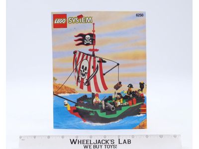 #6250 Cross Bone Clipper Ship Instruction Manual ONLY 1997 Lego Pirates