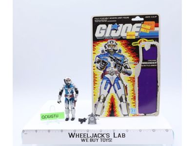 Cobra Commander W/Battle Armor 100% Complete W/ Cardback 1987 G.I. Joe Vintage