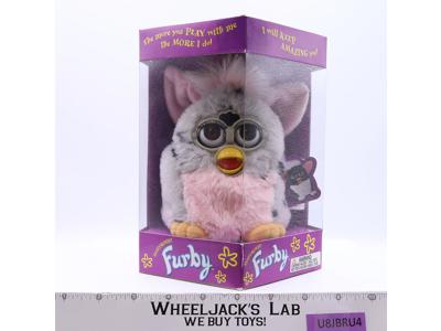 ELECTRONIC Furby GRAY PINK BLACK SPOTS 1998 Tiger Electronics NEW SEALED