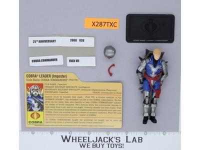 Cobra Commander (Fred VII) v38 100% Complete G.I. Joe 2008 Hasbro Action Figure