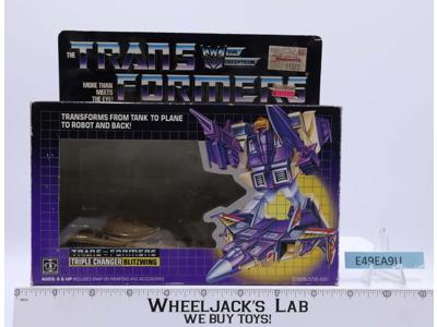 Blitzwing 100% Complete NICE BOX & INSERT 1985 Vintage G1 Transformers Hasbro