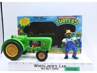 Farmer Mike W/ Turtle Tractor 100% Complete TMNT 1993 Playmates Figure Vehicle
