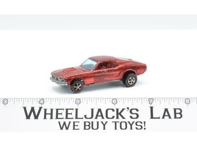 Custom Mustang Red 1968 Redline Hot Wheels Mattel Vintage RL