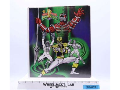 Mighty Morphin Power Rangers 3-Rin Binder School Supplies 1995 Saban