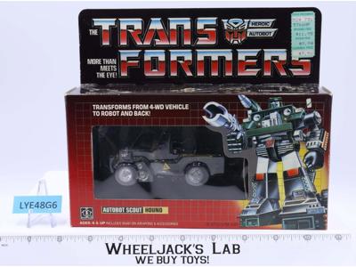 Hound NICE BOX & FIGURE 100% Complete 1985 Vintage Hasbro G1 Transformers