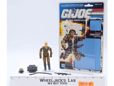 Freefall V1 100% Complete W/ Cardback 1990 G.I. Joe Hasbro Vintage Action Figure