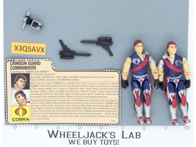 Tomax & Xamot V1 100% Complete G.I. Joe 1985 Hasbro Vintage Action Figure