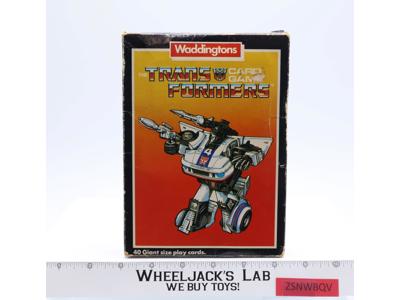 Transformers Waddingtons Giant Card Game 100% Complete W/BOX Hasbro 1985 Vintage