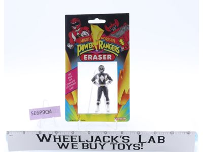 Black Ranger Eraser Mighty Morphin Power Rangers 1993 Noteworthy NEW SEALED