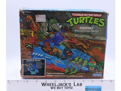 Footski 100% Complete W/Box Teenage Mutant Ninja Turtles TMNT 1989 Playmates